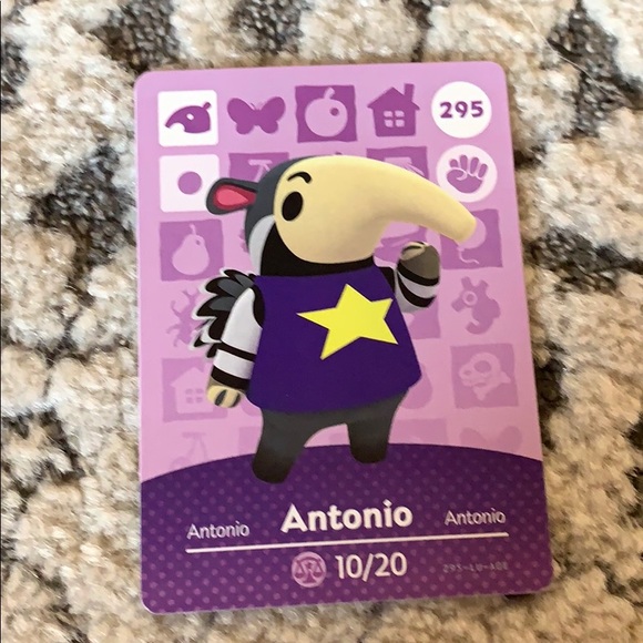 Nintendo Other Antonio Amibo Card For Animal Crossing Poshmark